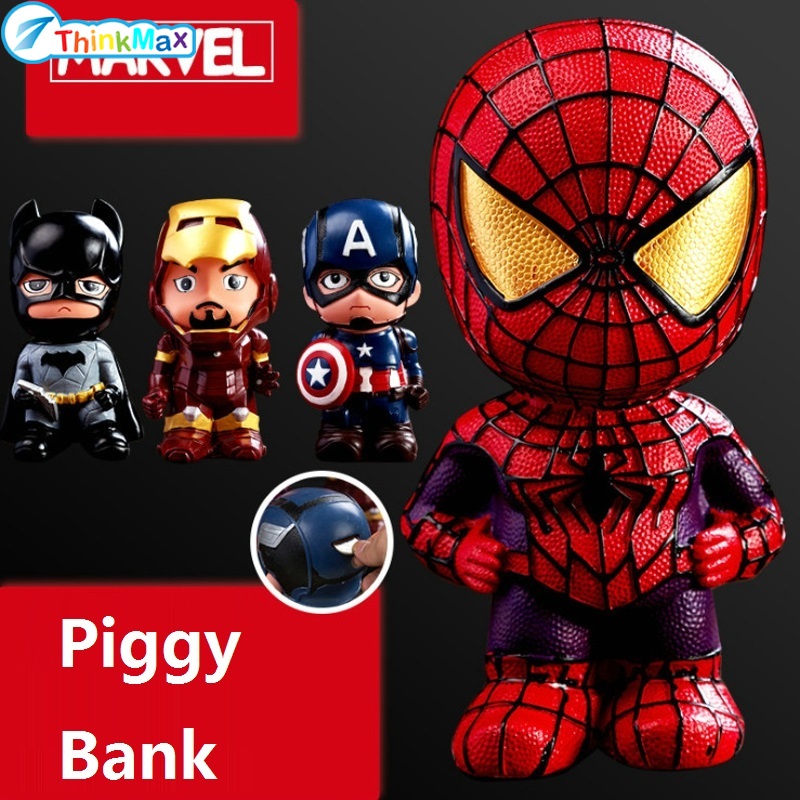 Superhero Piggy Bank Safe Saving Coin Box Bottle Piggy Bank for Paper