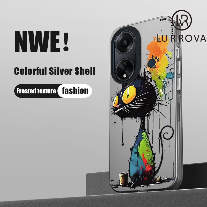 Case OPPO A98 5G Graffiti Monkey Graffiti Doraemon Graffiti Panda Graffiti Astronaut Graffiti Black Cat Colorful cartoon mobile phone case