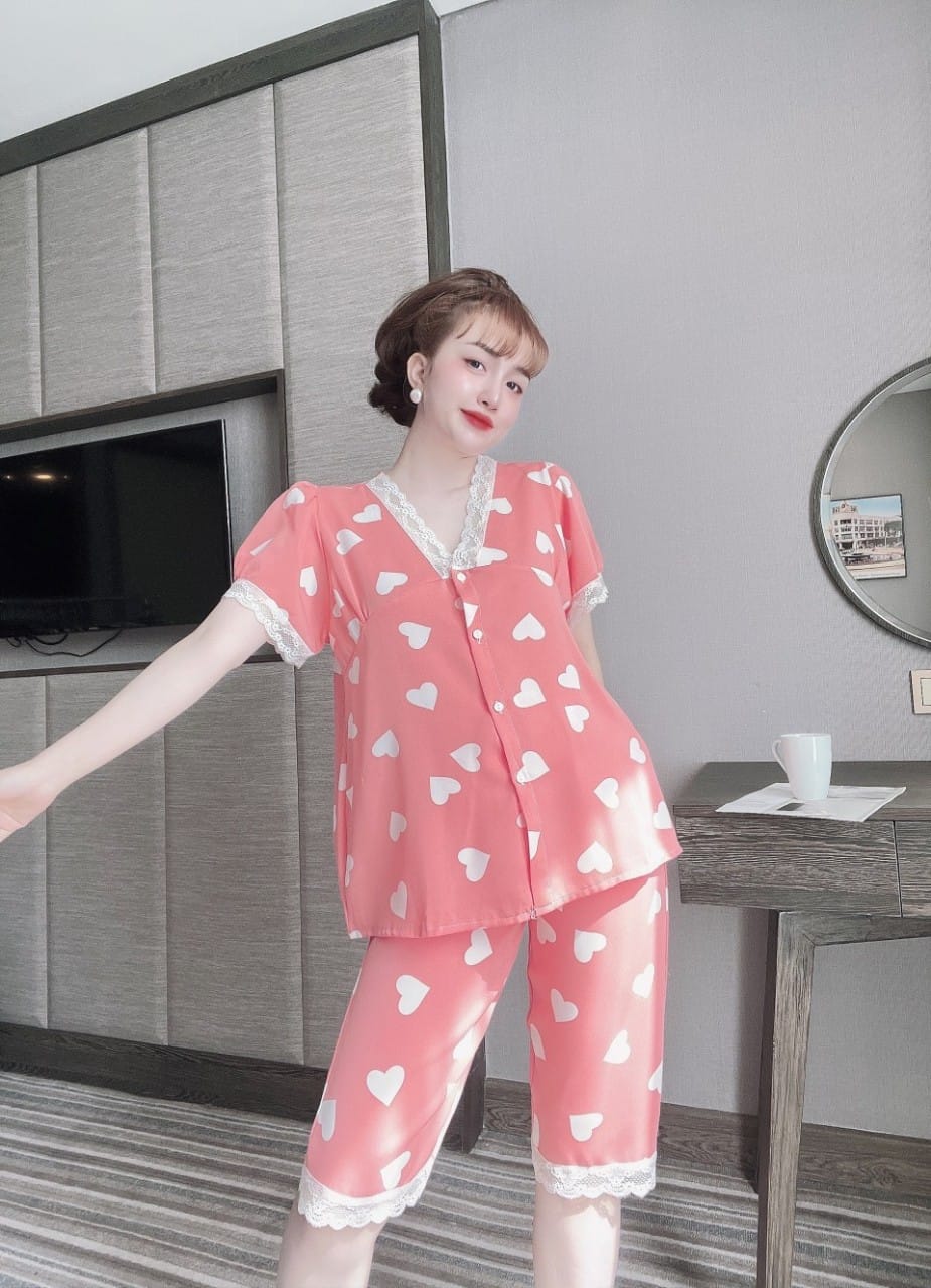 Đồ Bộ Mango Quần Ngố , Xinh Yêu ( dưới 60kg) - Mẫu mặc sp thật