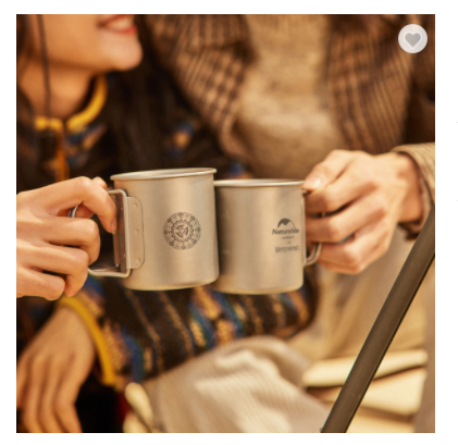 Cốc Titanium siêu nhẹ Glamping NatureHike NH21CJ013 (BST Đôn Hoàng)