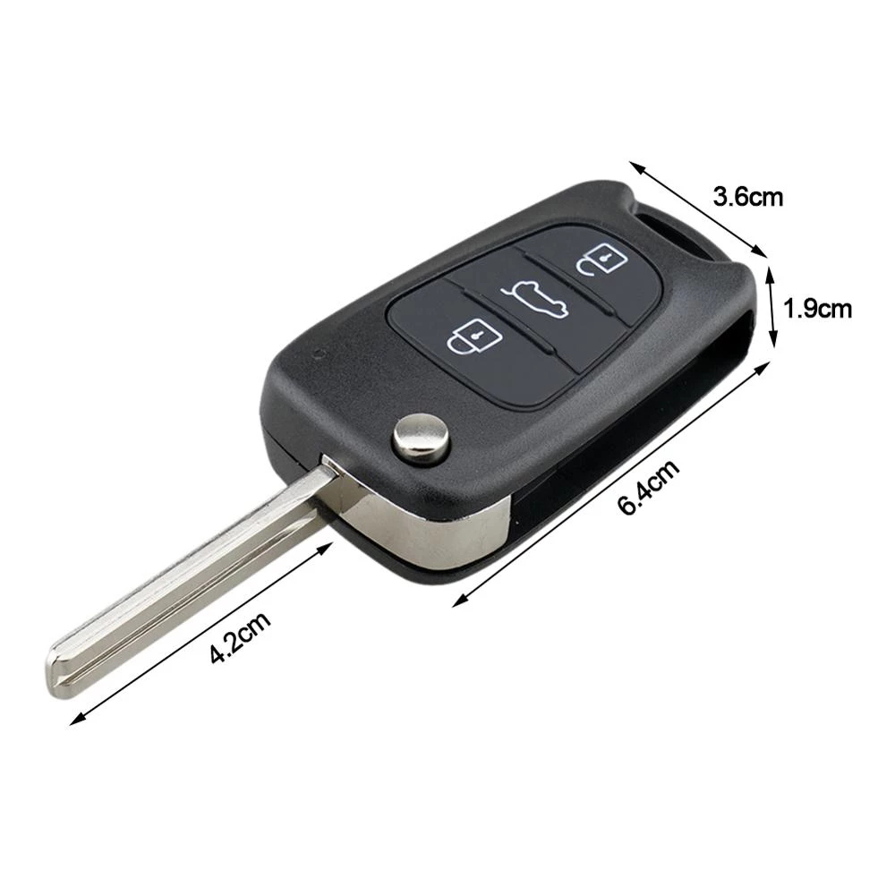 Kia Picanto Key Shell Sportage Black For Rio 3 For Hyundai Picanto For Kia K2 K5 3 Buttons ...