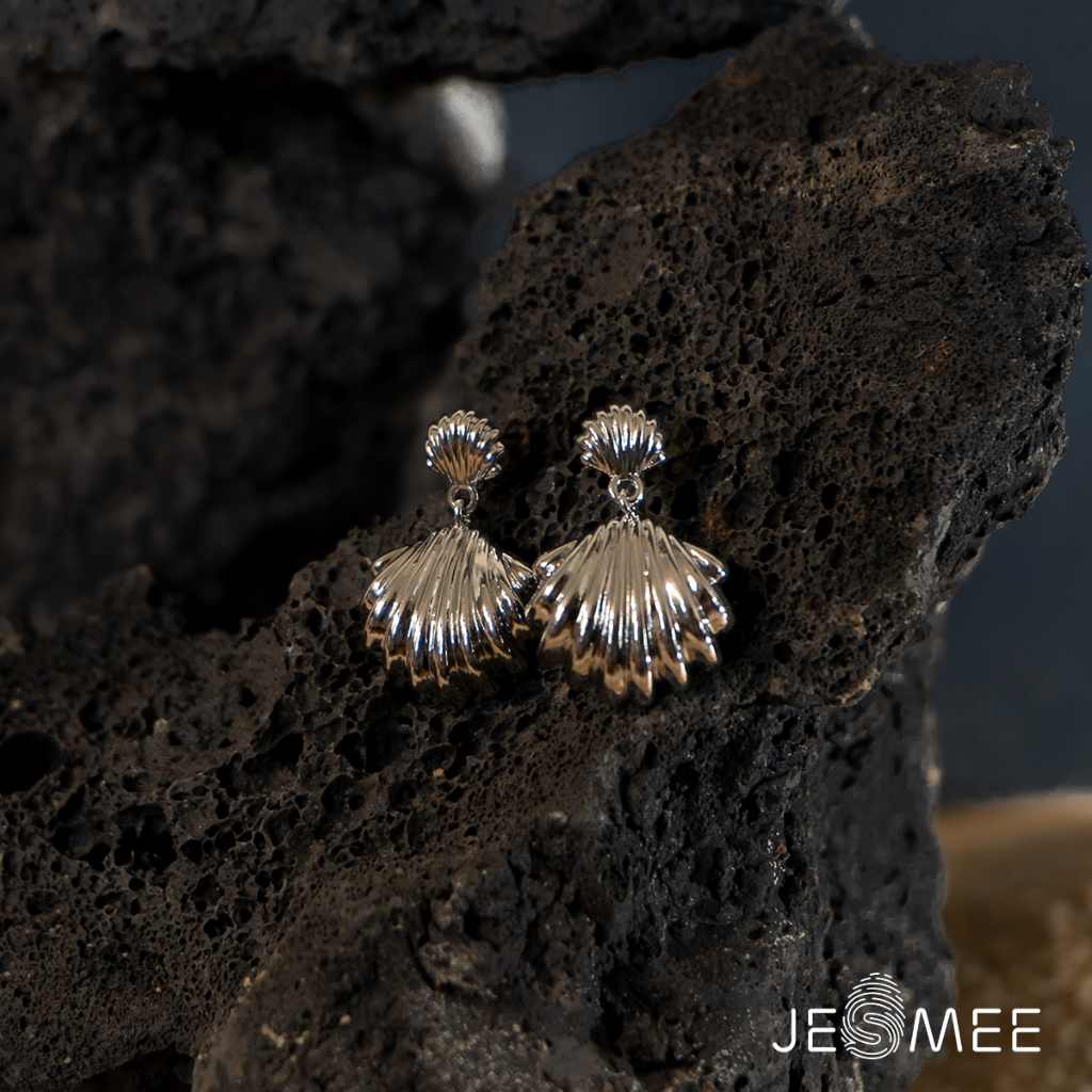 [1.12-GIẢM 15K ĐƠN 299K]- Khuyên tai Seashell JESMEE vỏ sò - E6876