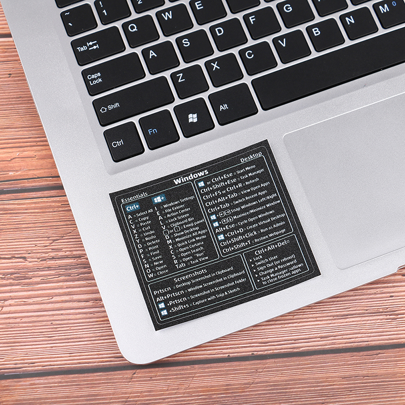 14 Windows PC Reference Keyboard Shortcut Sticker Adhesive for PC ...