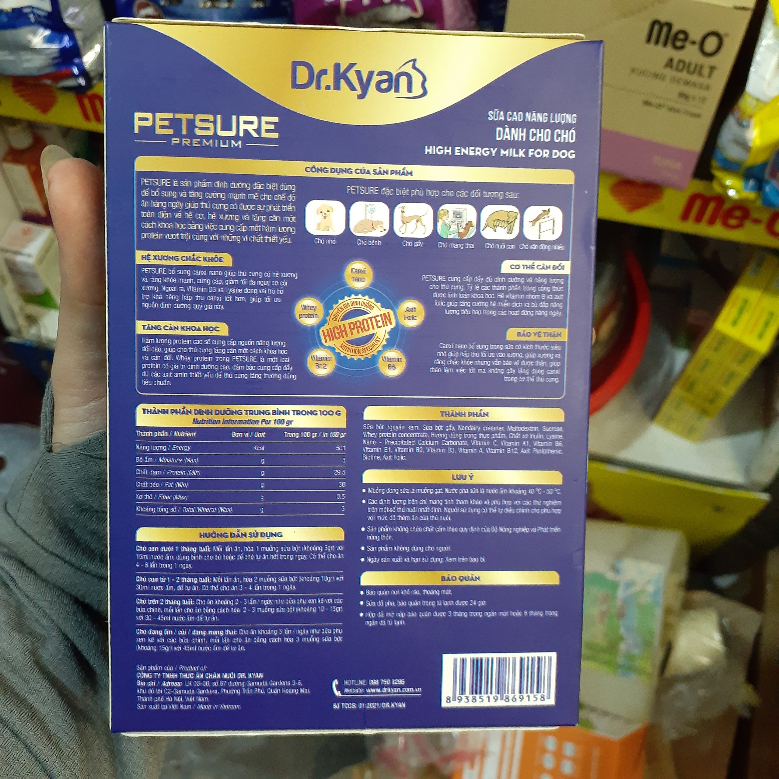 Sữa Bột Cho Chó Dr.Kyan Predogen 110g