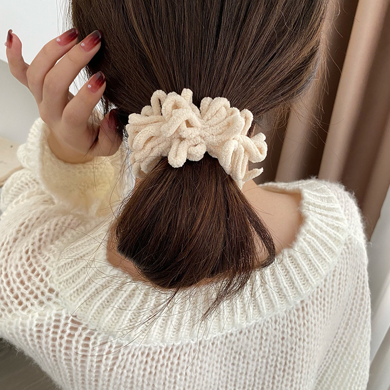 Dây buộc tóc scrunchies phong cách hàn quốc, dây chun cột tóc