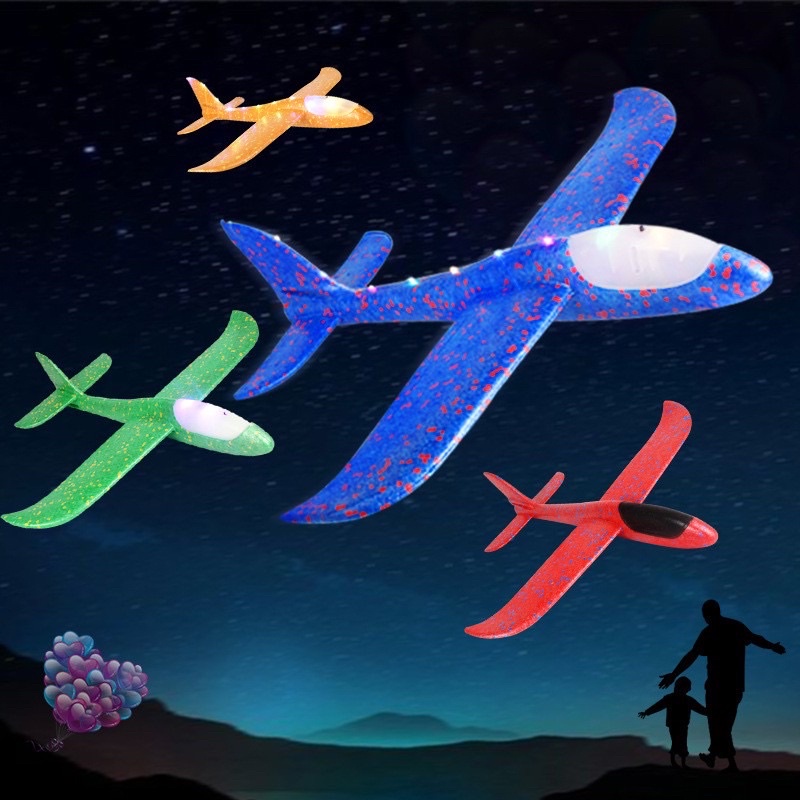 Đồ chơi máy bay Xốp ném tay có đèn Led
