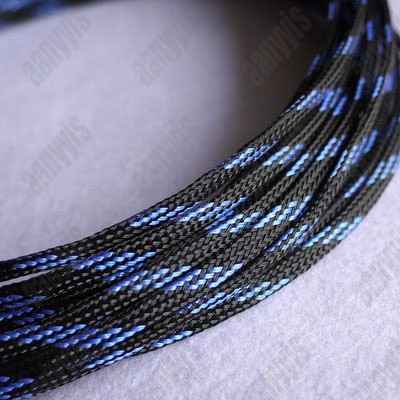 5meters 14mm Tight Braided PET Expandable Sleeving Cable Wire