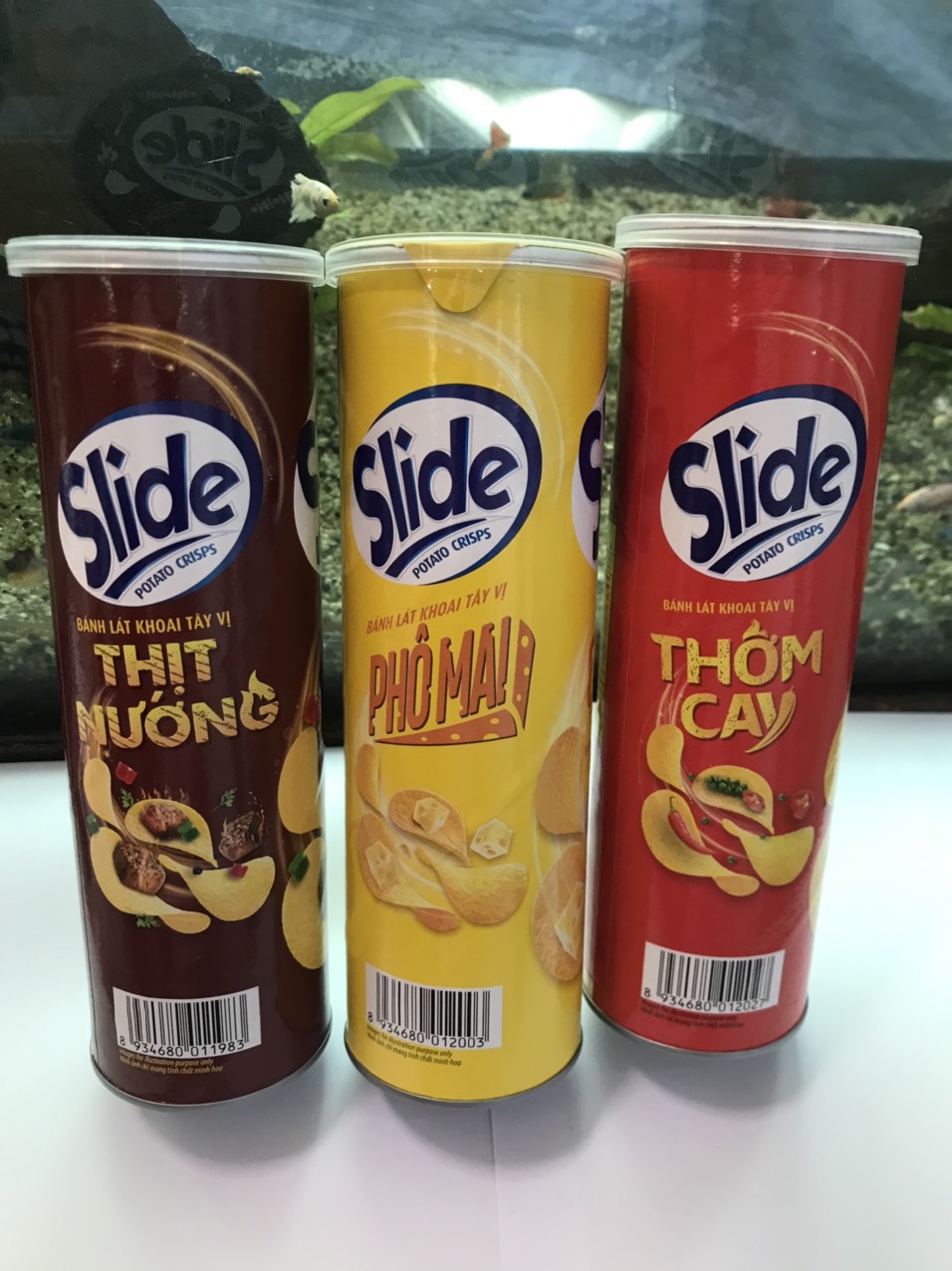 Snack Khoai Tây 90g Slide Vị Thơm Cay (Lon 90g)