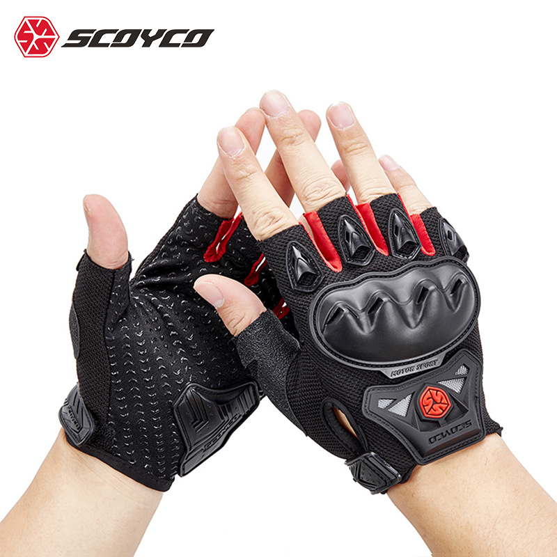 Scoyco/Saiyu Vỏ bảo vệ găng tay Găng tay xe máy hở ngón găng tay bảo vệ MC29D