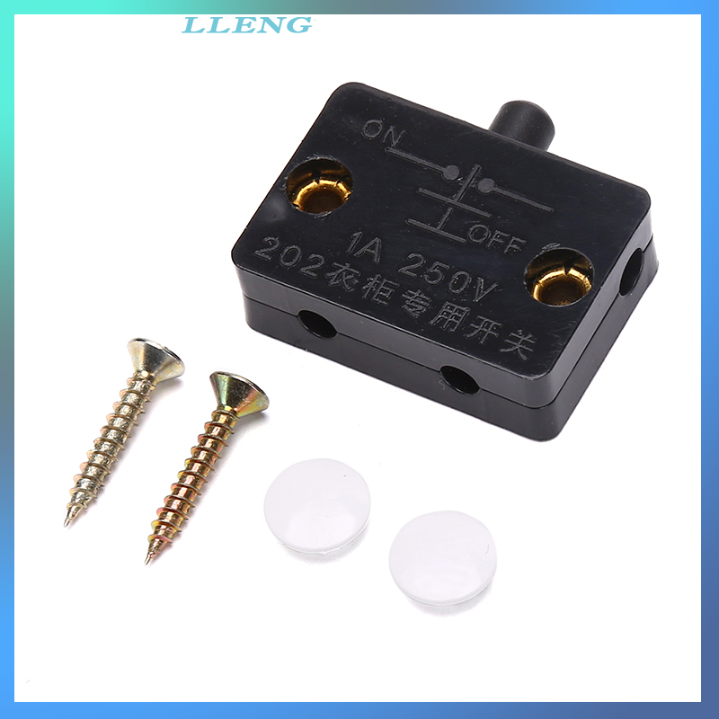 LLENG Closet Cabinet Light Automatic Reset Switch Home Cabinet Door Control Switch