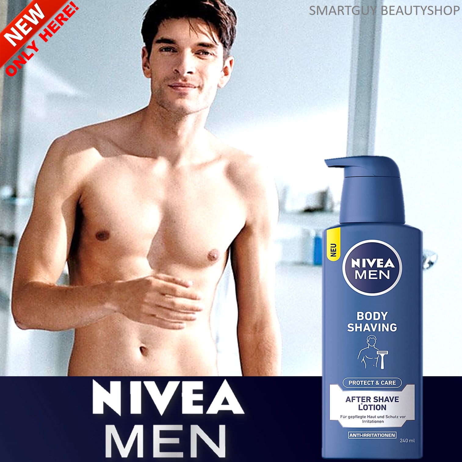 Nivea Men Body Shaving After Shave Lotion ผลิตภัณฑ์โลชั่นบำรุงผิวกาย