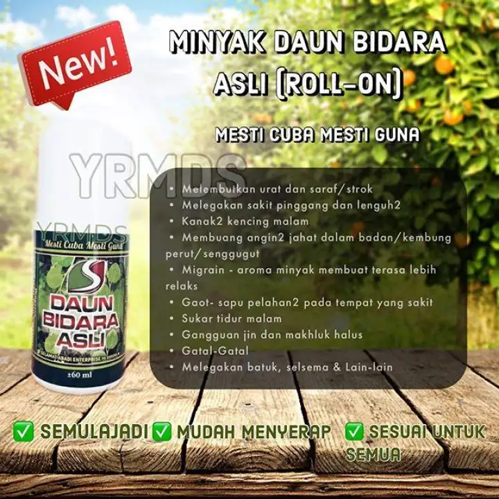 Minyak Bidara Roll On 60ml Lazada Singapore