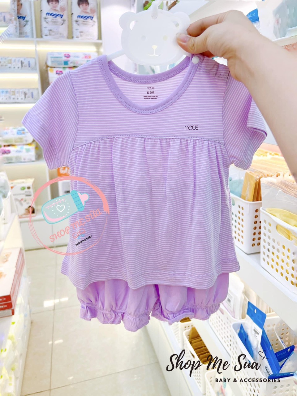 bộ cộc nous cho bé từ 3-6m đến 12-18m