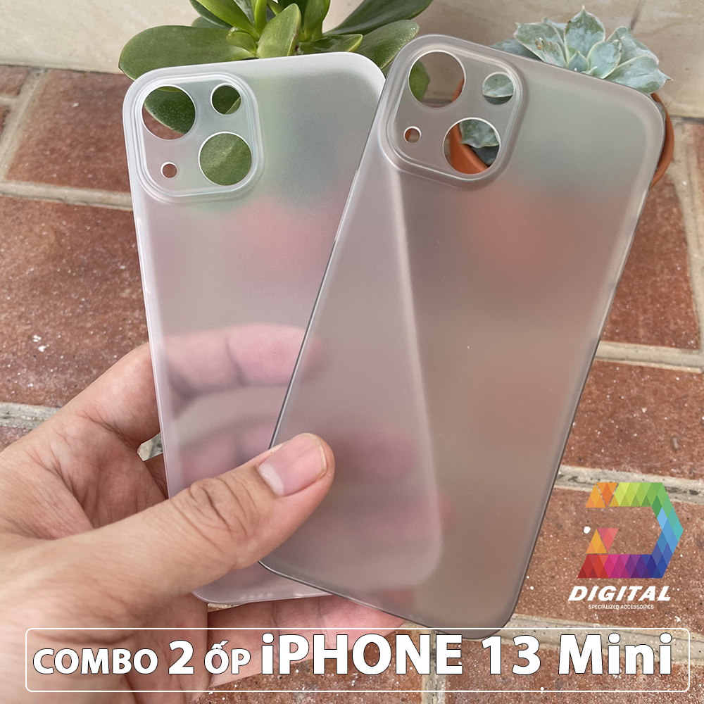 Combo 2 Ultra Thin Unibody iPhone 13 Mini Matte Clear Cases