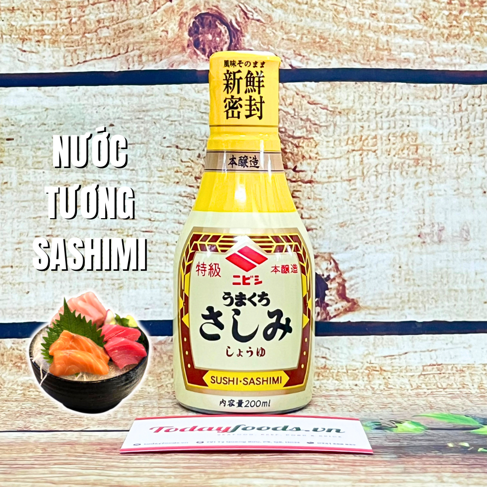 Nước tương sushi & sashimi umakuchi sashimi shoyu 200ml | hàng nội địa nhật