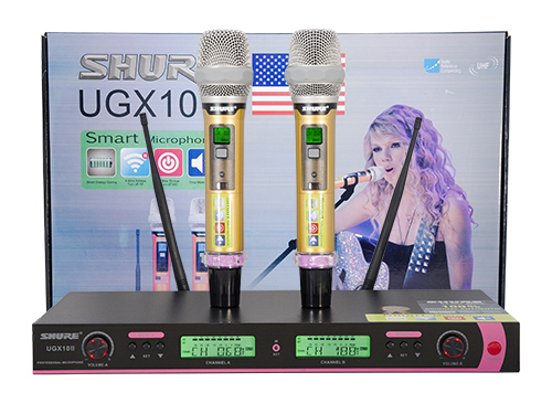 [HCM]Micro không dây Shure UGX10II main đỏ