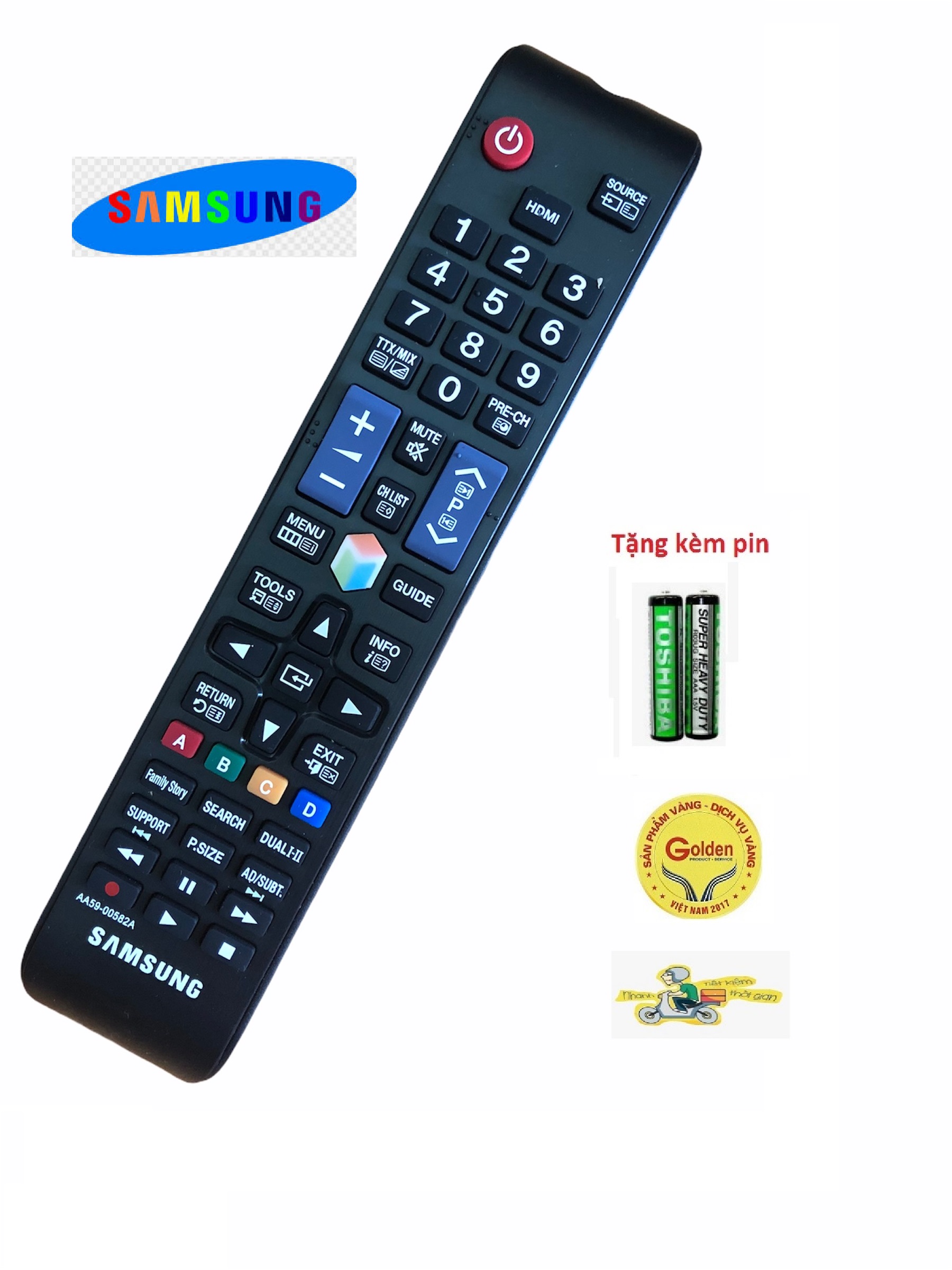 Remote điều khiển tivi samsung smart dài aa59-00582a -chính hãng -điều khiển từ xa tivi samsung dài aa59-00582a