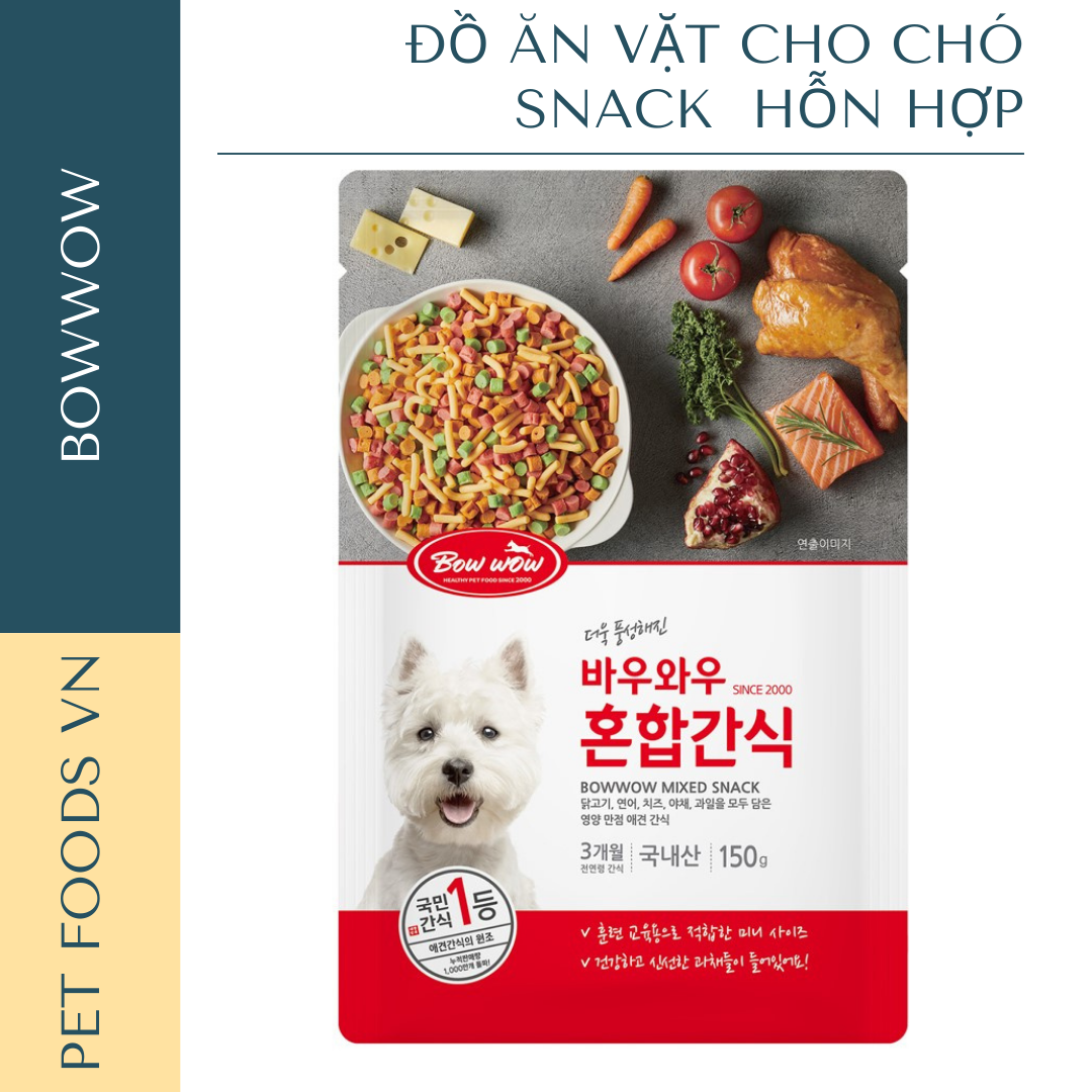 Snack hỗn hợp cho chó BOWWOW