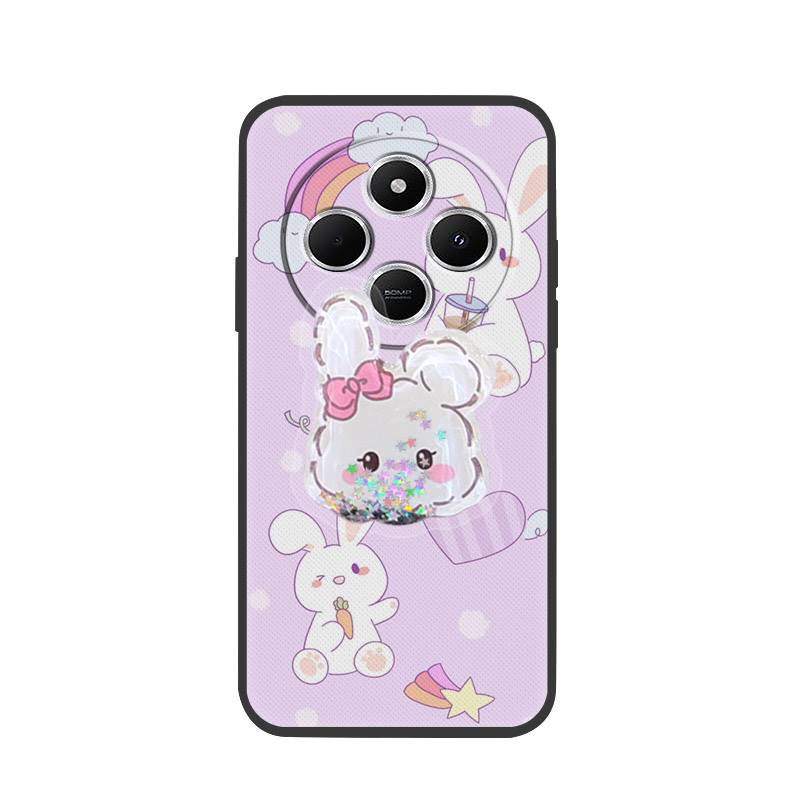 Anti-knock%20phone%20lens%20protection%20Phone%20Case%20For%20Redmi%20A4%205G%20Cartoon%20glisten%20Skin%20feel%20silicone%20Soft%20Case%20Rotatable%20stand%20-%20Image%205