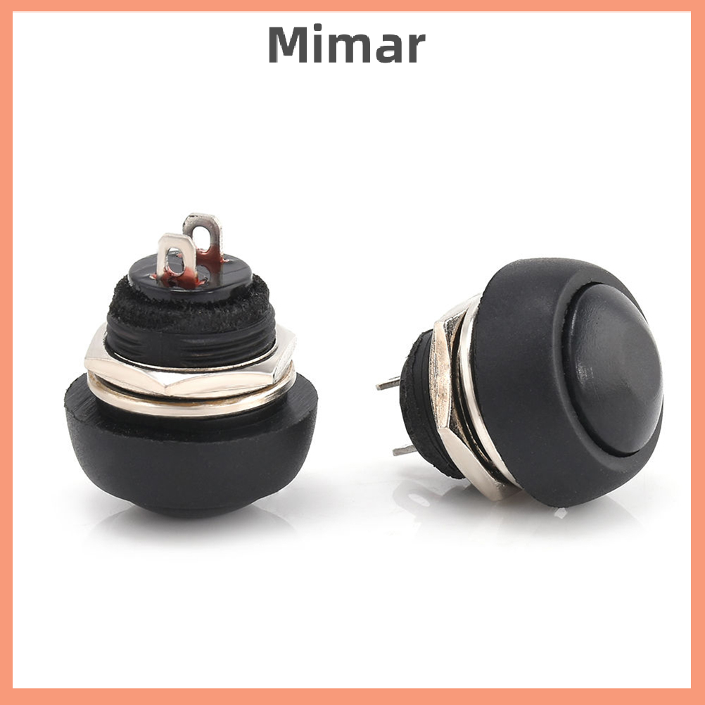 🔥🔥🔥【Fast Shipping】 5Pcs Black 12mm Waterproof Momentary ON OFF Push Button Mini Round Switch Hot Sale