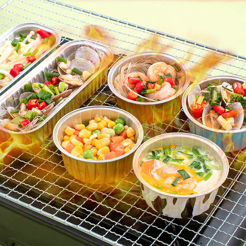 Kitchen accessories 10Pcs Reusable Round Aluminum Foil Tin Cup Pudding ...