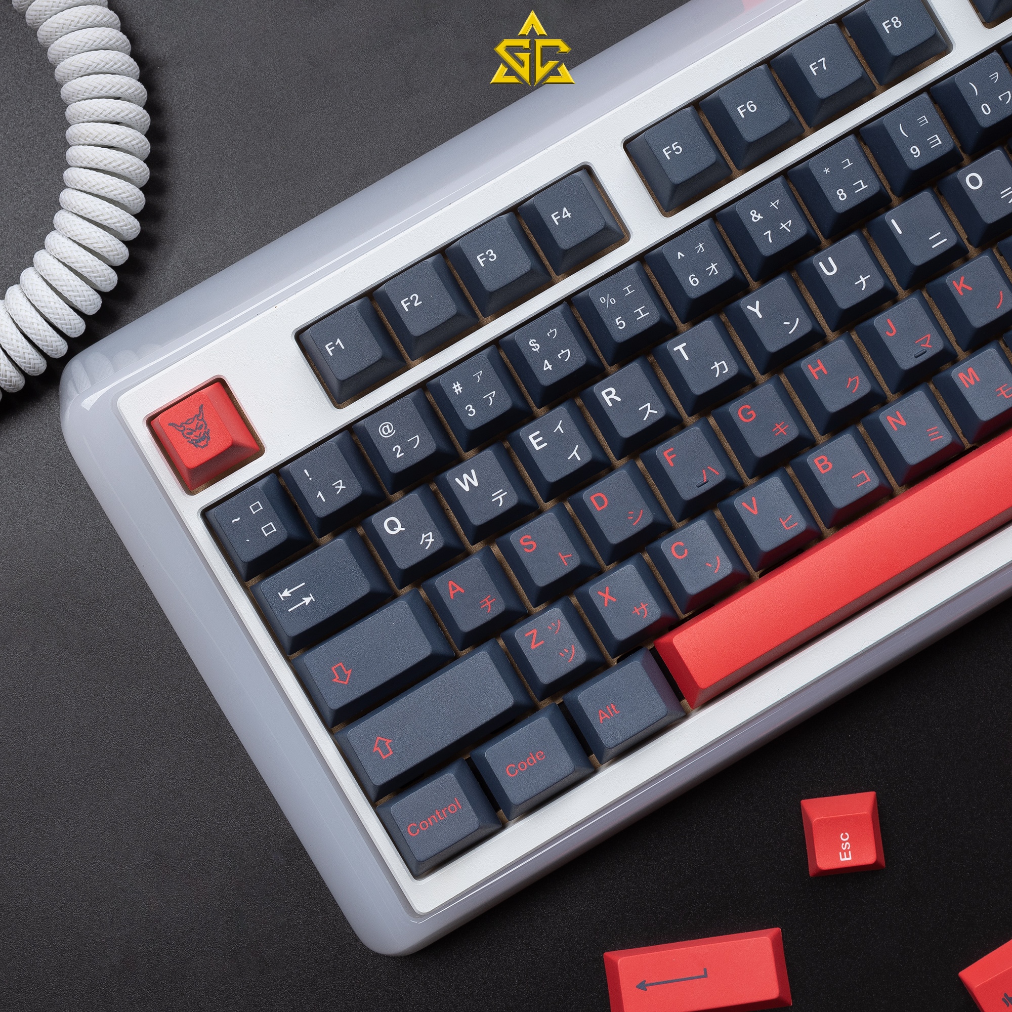 Keycap GMK BUSHIDO Clone 135 nút bàn phím cơ Thick PBT CHERRY Profile