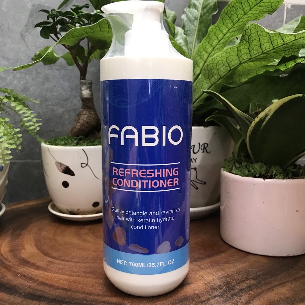 [HCM]Dầu gội xả dưỡng chất FABIO Refreshing 760mlx2