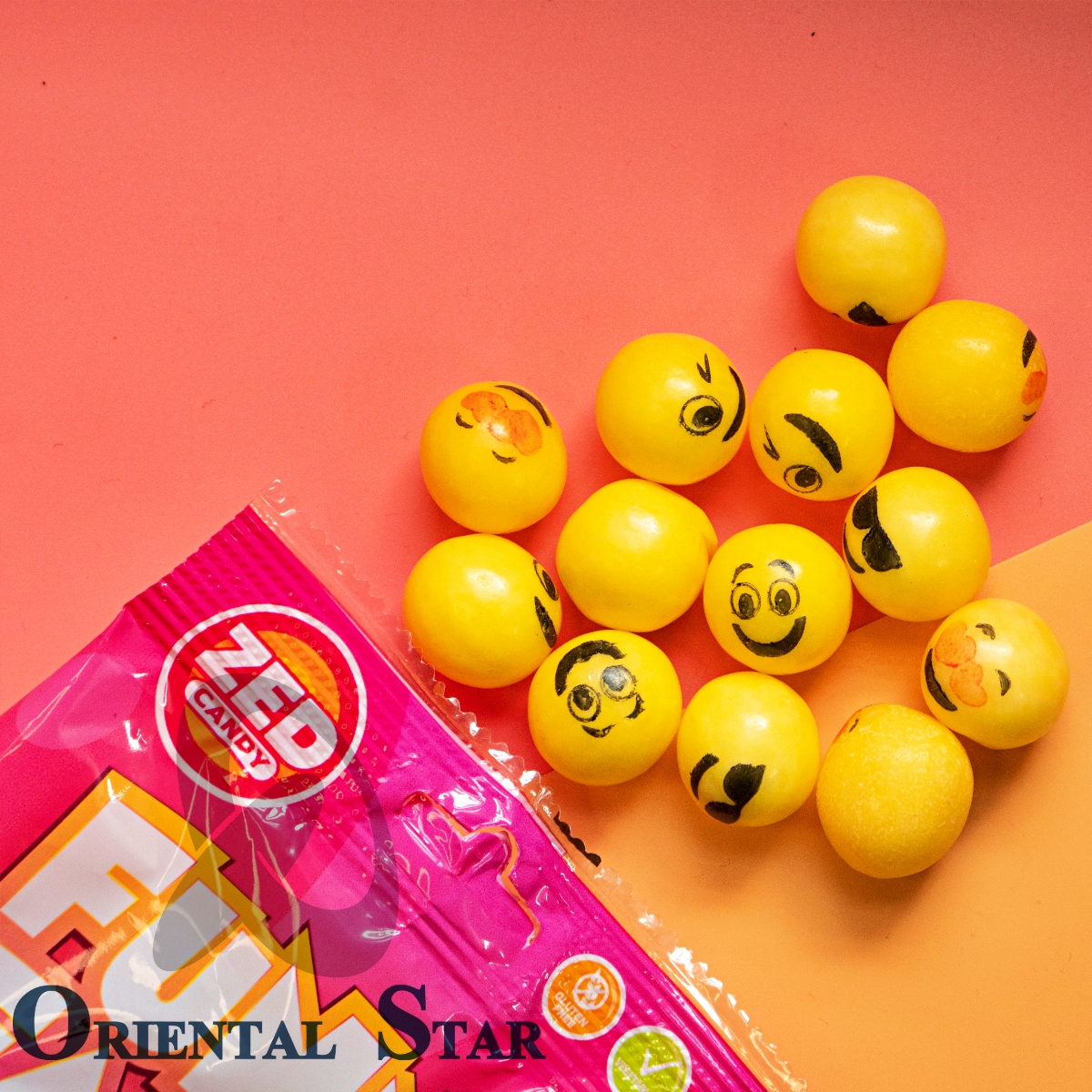 Kẹo mặt cười Funny Faces kẹo dẻo trái cây Zed Candy