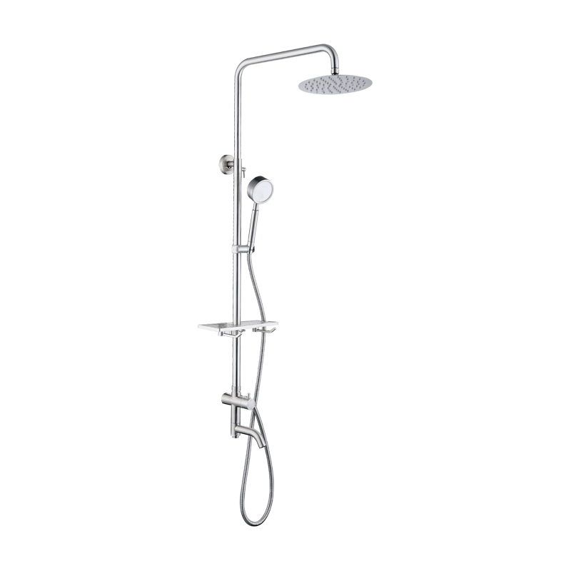 COD H&W SUS304 Stainless Steel Shower Shower Bathroom Set Single Cold