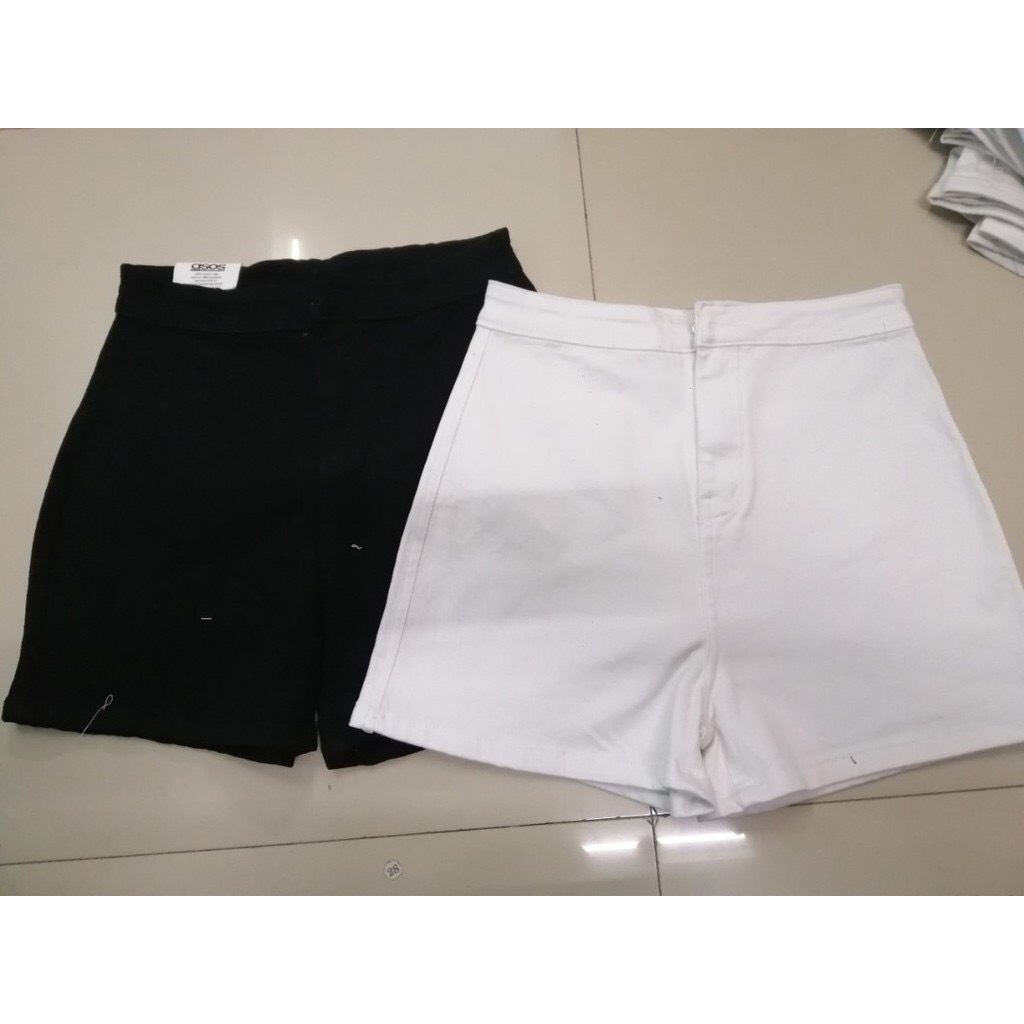 Quần short jean nữ lưng cao , co giãn