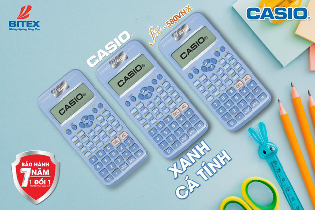 Máy Tính Casio FX 580VNX Chính Hãng Bảo Hành 7 Năm Lỗi 1 đổi 1, 521 Tính Năng Có Thể Chuyển Đổi Tiếng Việt, Máy tính Casio FX 570VN Plus New , Máy tính FX 570ES Plus New được mang vào phòng thi