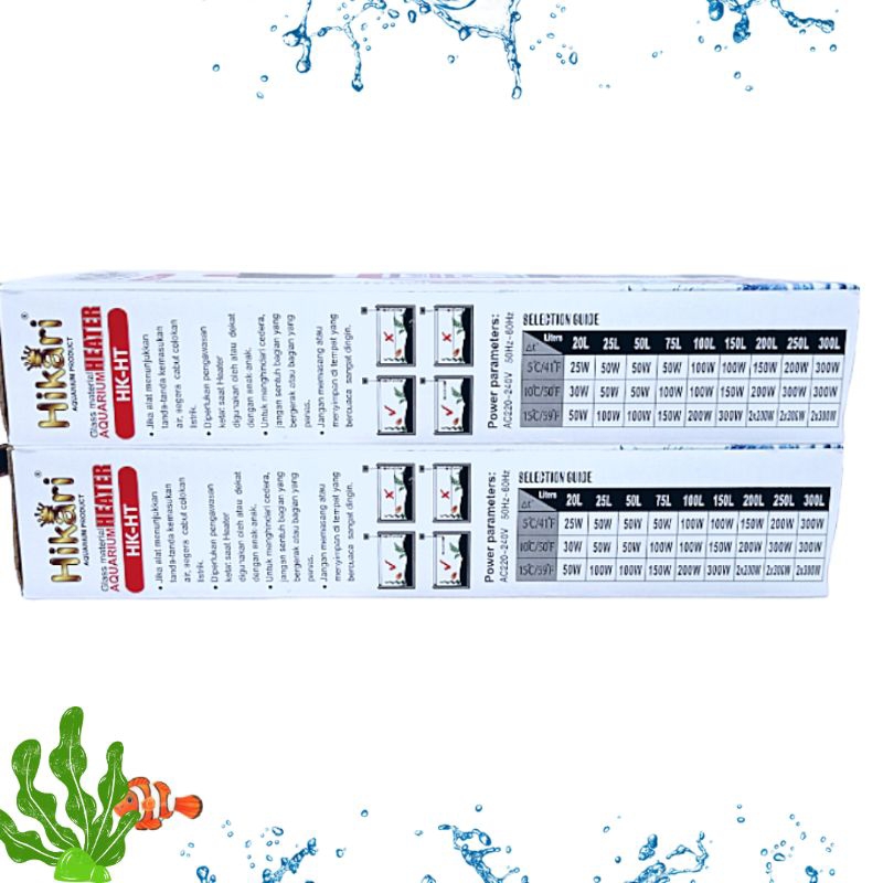 Heater pemanas aquarium HIKARI 25watt 50watt 75watt 100watt