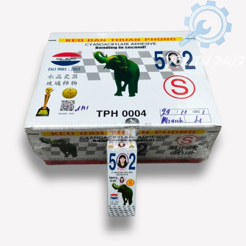 Keo 502 - Keo con voi - Keo dán sắt - 502接着剤