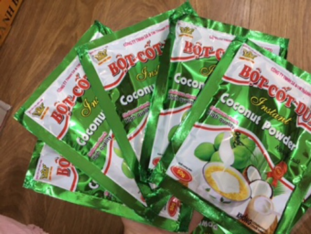 Bột cốt dừa gói 50g thơm ngon, tiện lợi