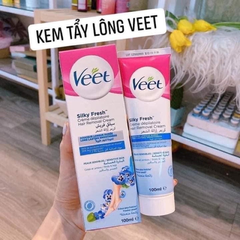 kem tẩy lông VEET pháp tuýp 100ml