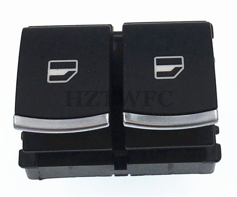 Chrome Window Switch Mirror Button 5K3959857 5ND959565A 5ND959855 For VW Passat B6 Eos Golf 5 6 Plus GTI Mk5 Mk6 Tiguan SCIROCCO