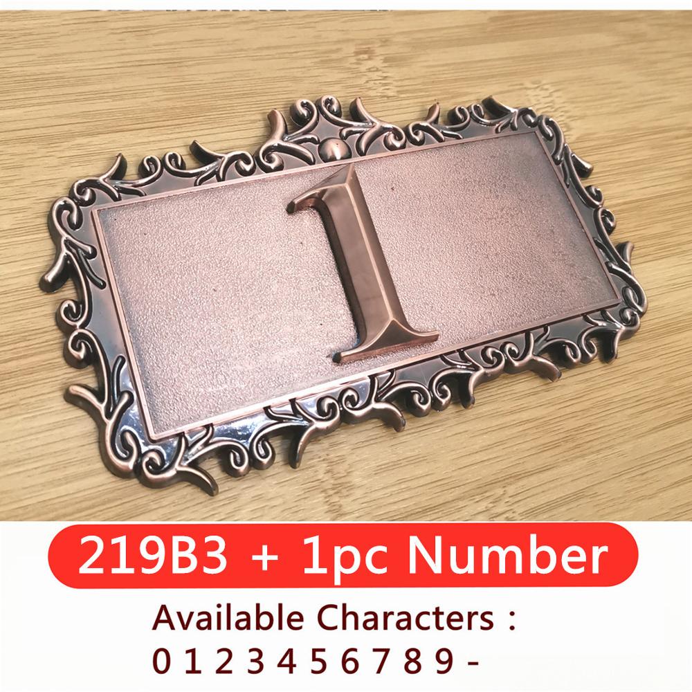 【TopazTrove】DIY Door Number ABS Plastic Customized Door Plates For Home ...