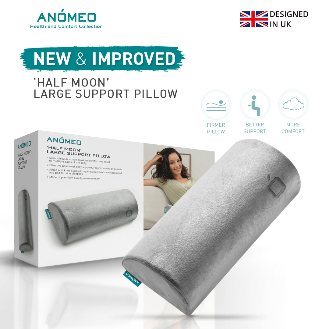 Anomeo Half Moon Large Support Pillow, Lumbar Support, Fatigue
