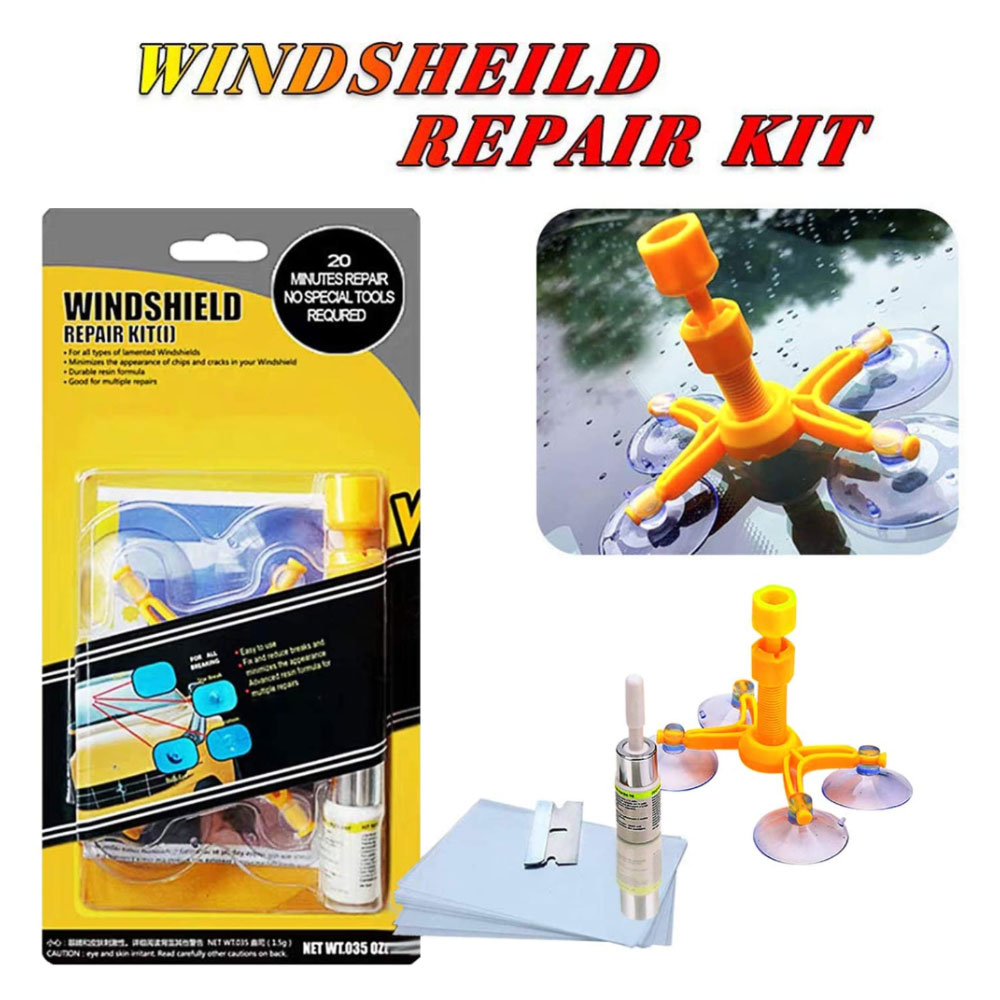 Glass crack fix Windshield Chip Repair Kit with Resin for Fix Auto