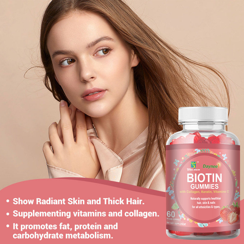 Cross-Border E-Commerce Biotin gummies Biotin Fudge Export Source Manufacturer Dropshipping