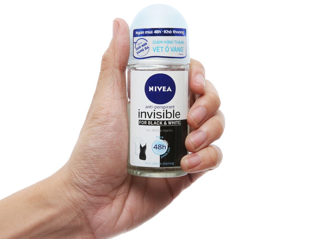 [Siêu thị WinMart] - Lăn khử mùi For Black & White Nivea 50ml