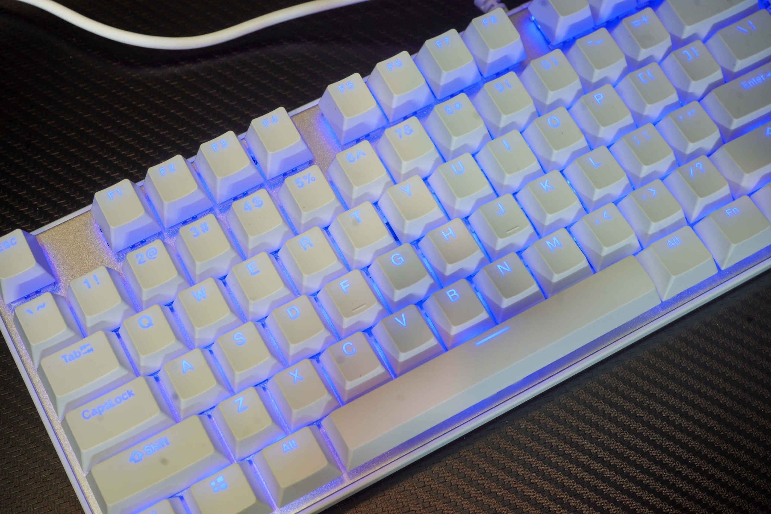 Bàn Phím Cơ EDRA EK312 Trắng LED Rainbow (Blue , brown , Red E-Dra switch )