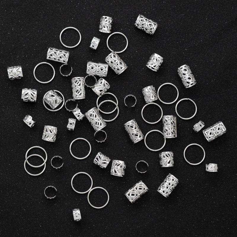 Enacolor 80Pcs/Set DIY Wig Clips Braid Accessories Hollowed-out Braid ...