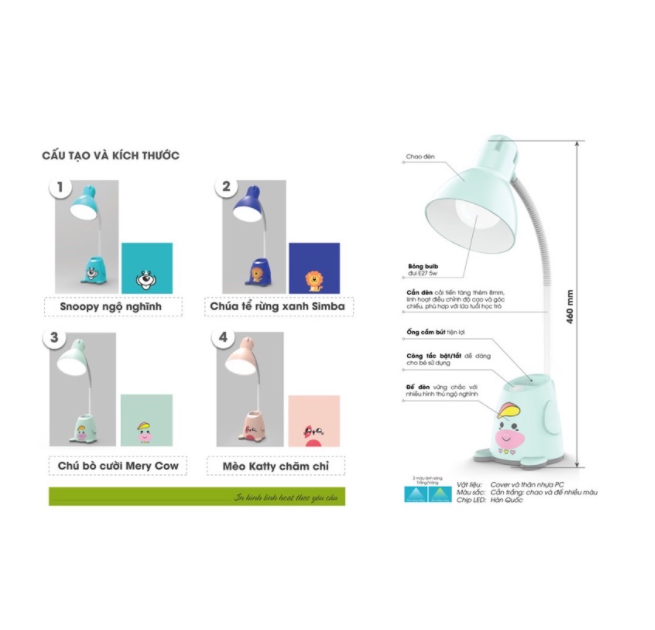 Đèn bàn Bảo vệ Thị lực Rạng Đông
