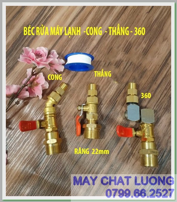 BÉC RỬA MÁY LẠNH - CONG - THẲNG – 360