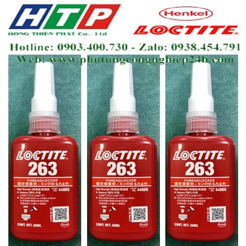 Keo 263 - 50ml khóa ren màu đỏ