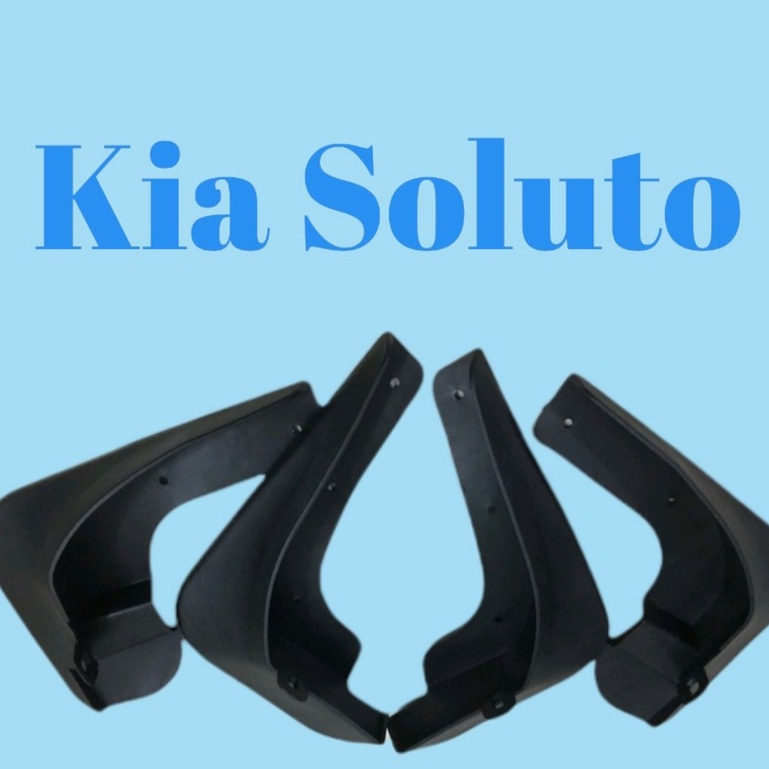 Chắn Bùn Nhựa Dẻo Xe Kia Soluto 2018 2019 2020 2021- 2022- 2023 - 4 miếng