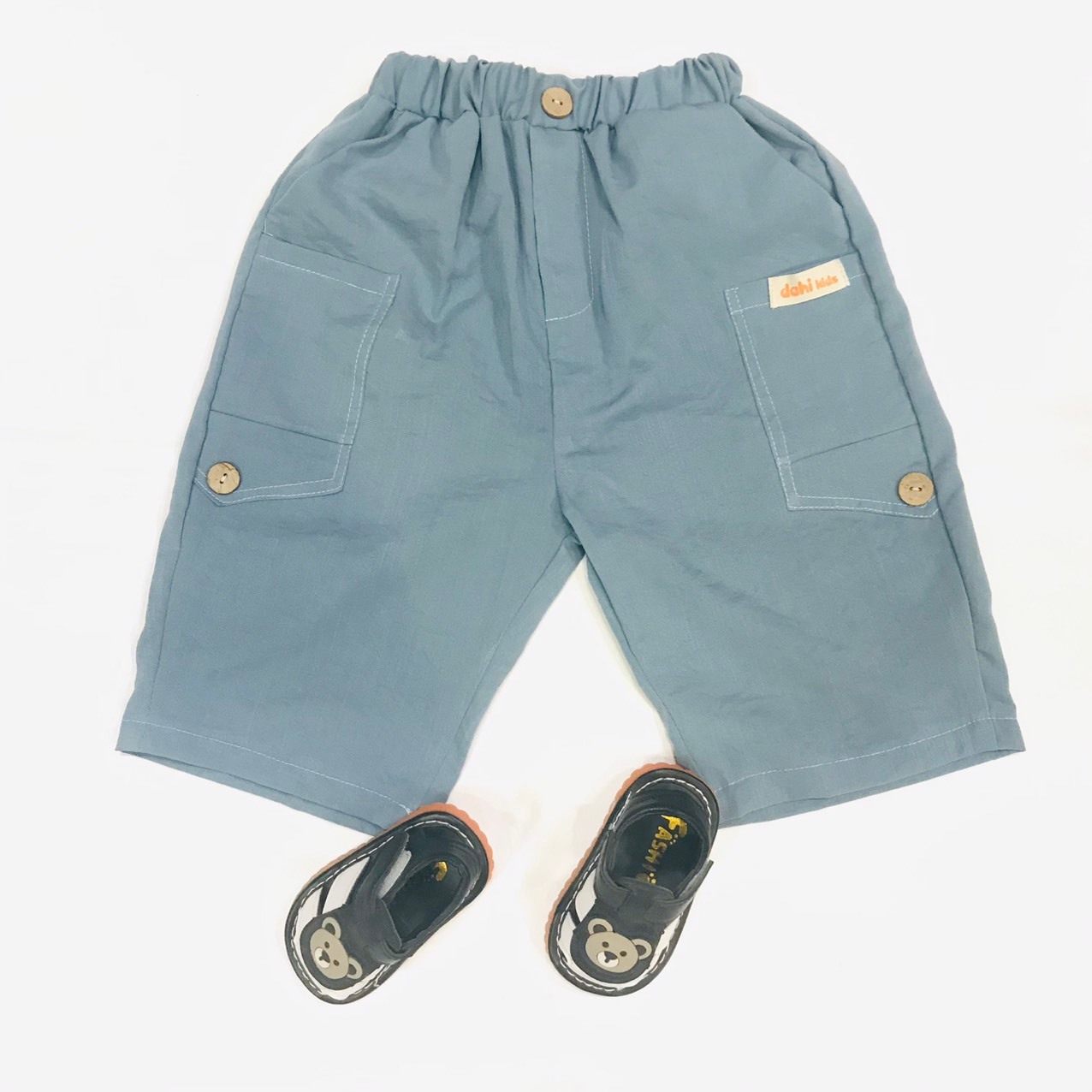 Quần ngố cho bé trai chất đũi mềm mát nhẹ size 10-35kg