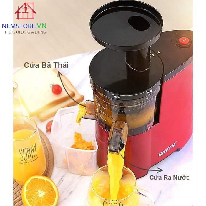 MÁY ÉP CHẬM ÉP TRÁI CÂY SATVM JE07 VẮT KIỆT BÃ [BẢO HÀNH 6 THÁNG]