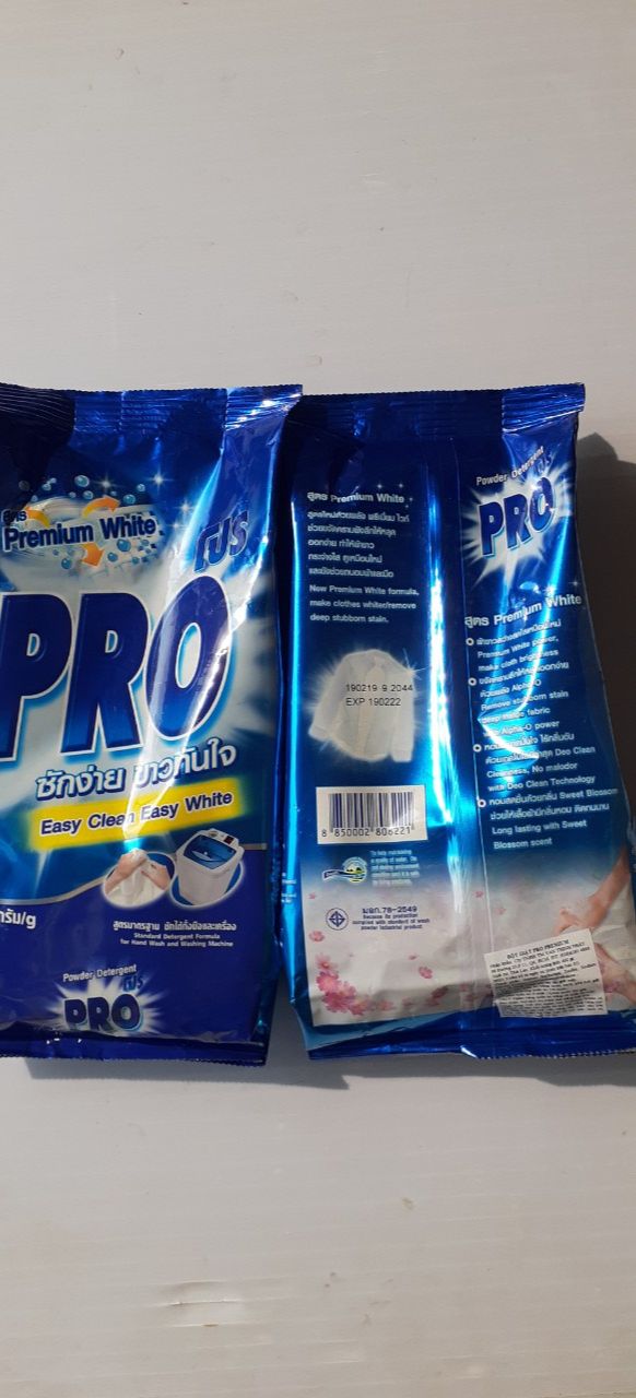 Combo 3 bịch bột giặt Pro Thái 350gram giặt cực sạch